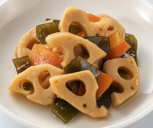 れんこんと昆布の煮物