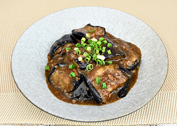 レンジで作れる麻婆なす