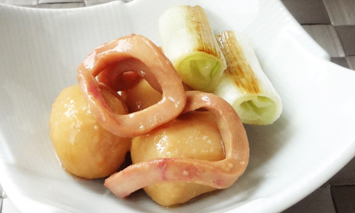 堂本便＜いか里いも焼き長ねぎ添え＞