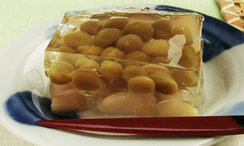 堂本便＜うぐいす豆と白花豆の水ようかん＞