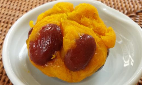 堂本便＜金時豆とかぼちゃの茶巾＞