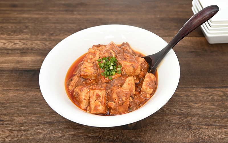 旨辛麻婆豆腐青ねぎトッピング