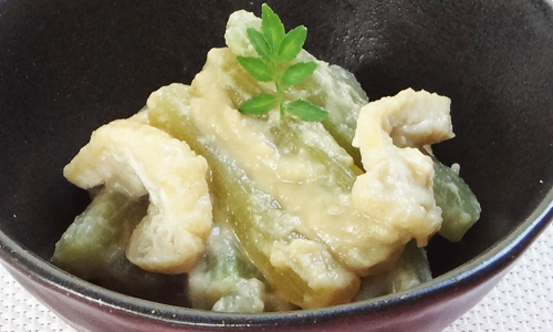 堂本便＜ふきと油揚げの辛子みそ和え＞