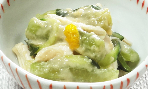 堂本便＜ふきと蒸し鶏の柚子みそあえ＞