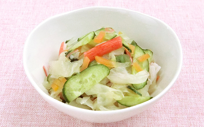 堂本便＜カニカマ入り野菜の甘酢サラダ＞