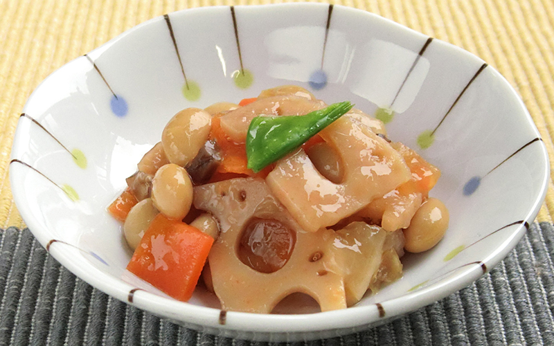 堂本便＜大豆五目煮きぬさやトッピング＞