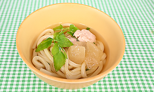 堂本便＜冬瓜と鶏肉のうどん＞