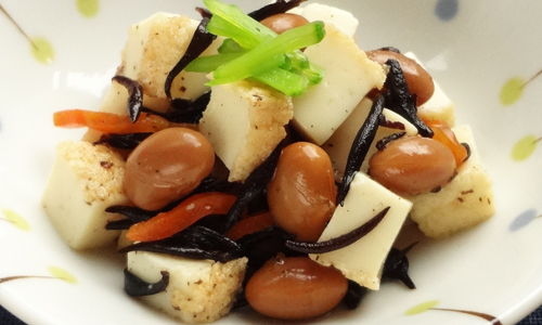 堂本便＜大豆と厚揚げのひじき煮＞